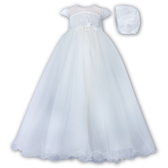 Sarah Louise Christening Gown & Bonnet - 001171